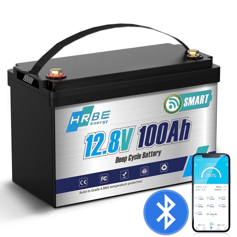 a-7008033691_lifepo4-12v100ah-akkumulyator-1000x1000 LiFePO4 12V/100Ah Акумулятор HRBEnergy з Bluetooth для систем резервного живлення - Зображення 1