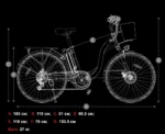 Електровелосипед DYU C6 350W 36V 12.5Ah (26″) - Зображення 3